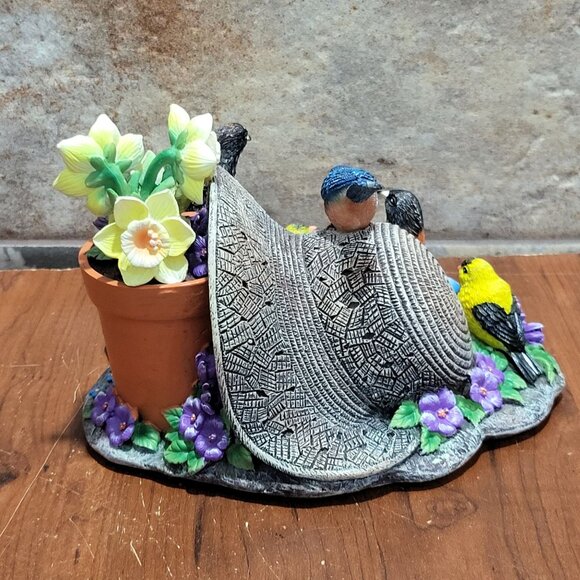 Bradford Exchange Touch Activated Songbirds Sculpture Spring Arrival A O22 Natur - Picture 3 of 11